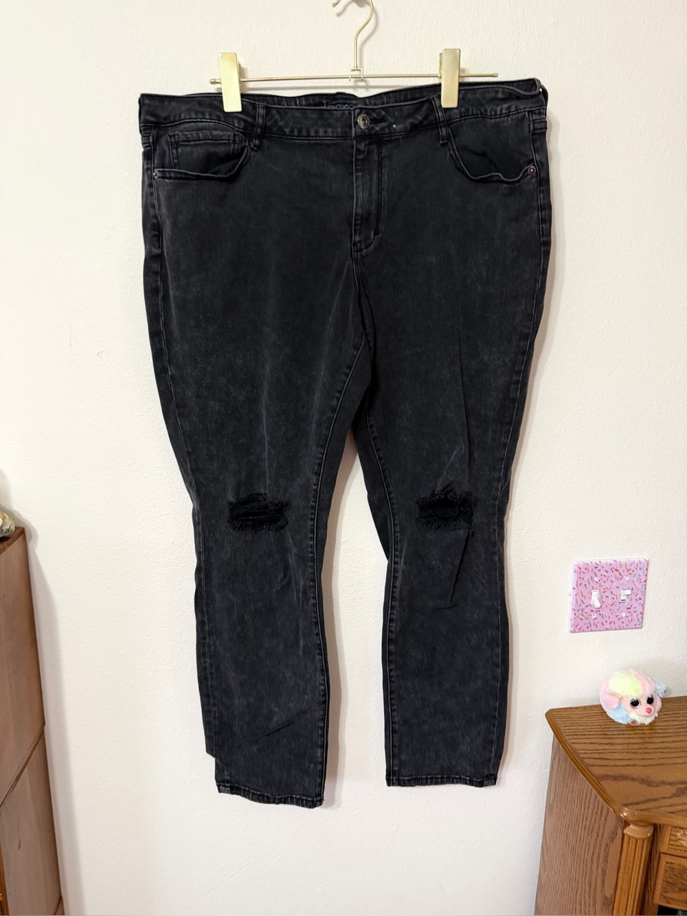Decree super Skinny Black jeans size 19